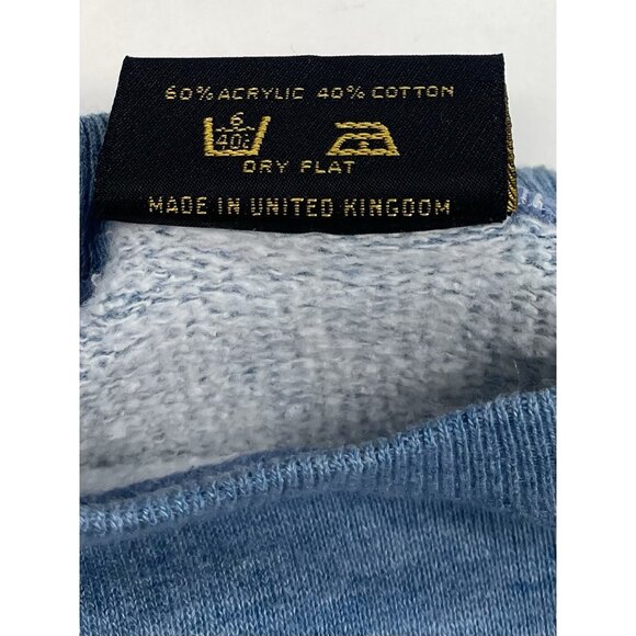 VTG Adult XS/S Mobil Gas Fleece International Blue L/S Pullover SWEATSHIRT EUC - Picture 8 of 8